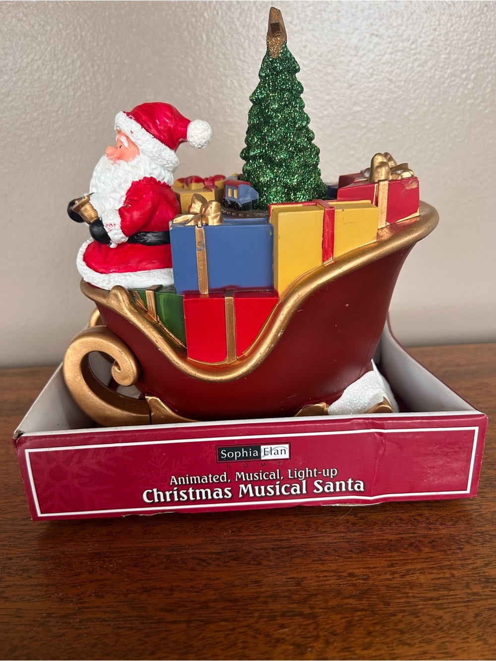 Sophia Elan Christmas Musical Santa Box Train and Tree Move